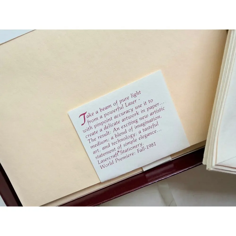 lasercraft vintage stationery